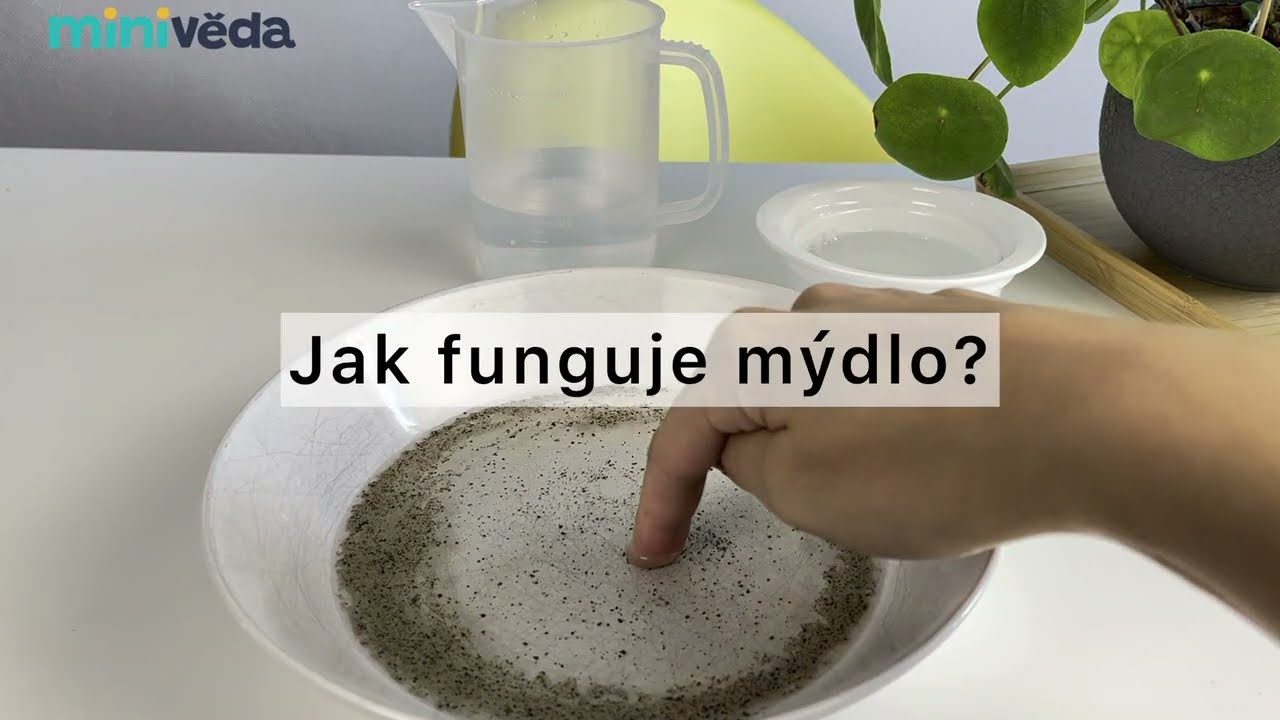 Pepř vs mýdlo - Pokusy pro děti