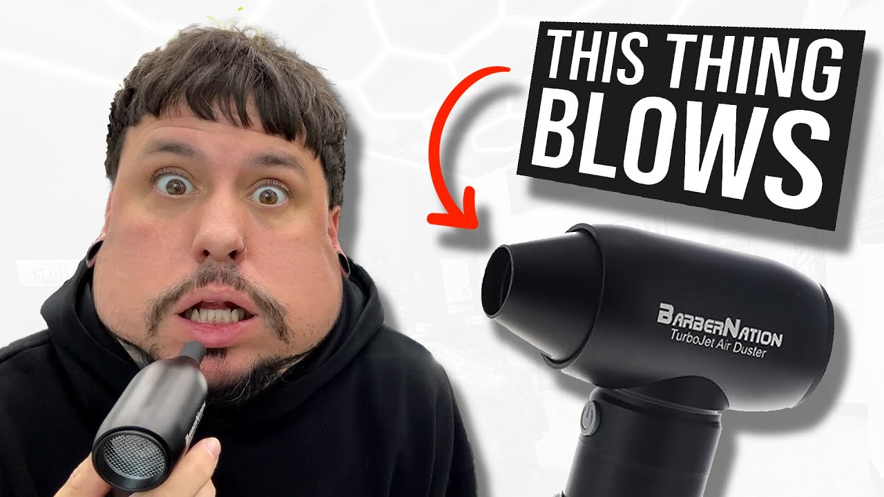 This thing BLOWS 💨 BarberNation TurboJet Air Duster