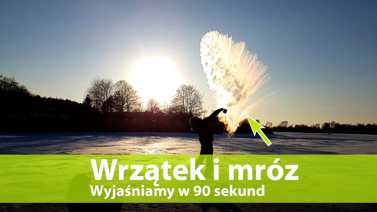 Wrzątek na mrozie - o co tu chodzi? Wyjaśniamy w 90 sekund