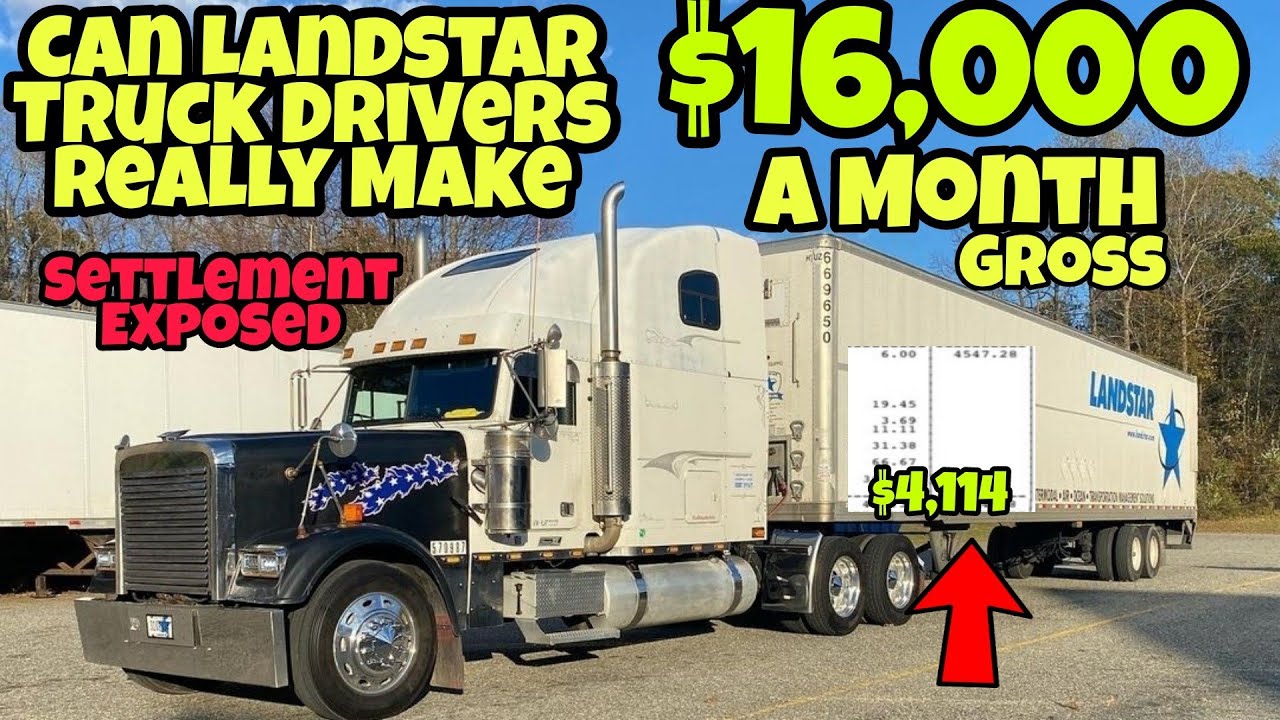 Did Landstar Truck Driver Lie About Making $16,000 A Month | Settlements Exposed Net Numbers