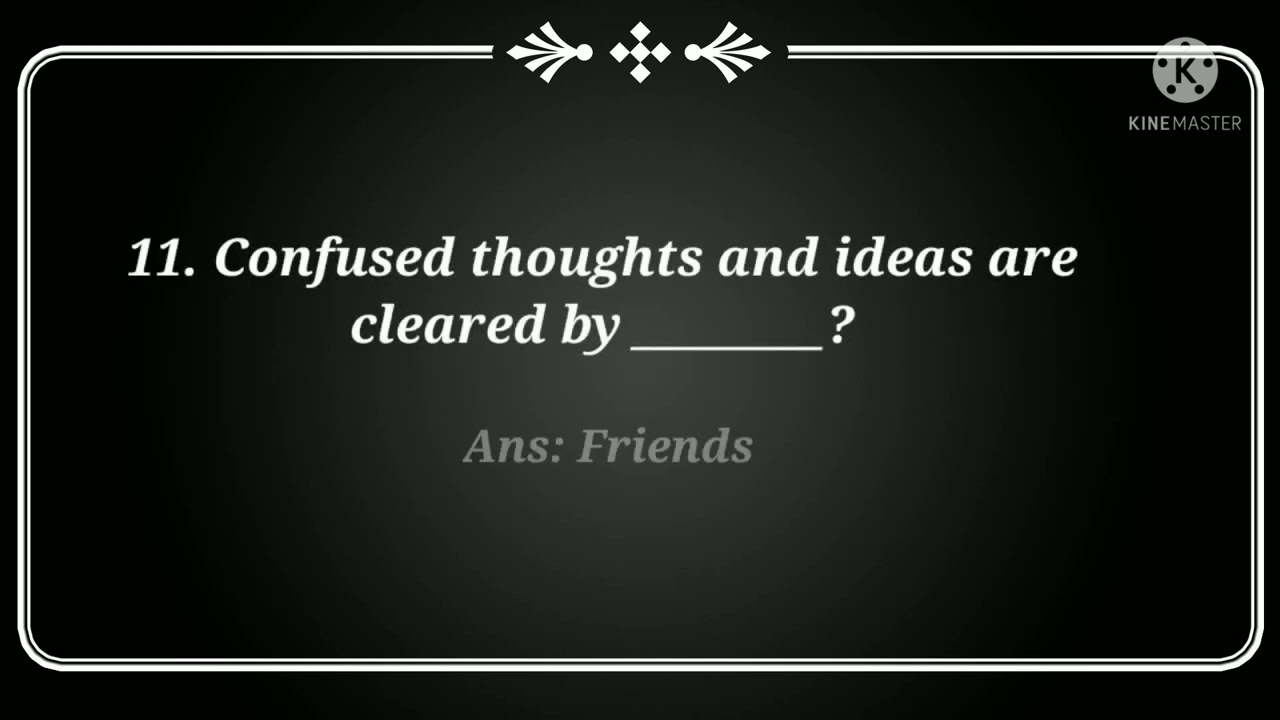 Of Friendship mcqs