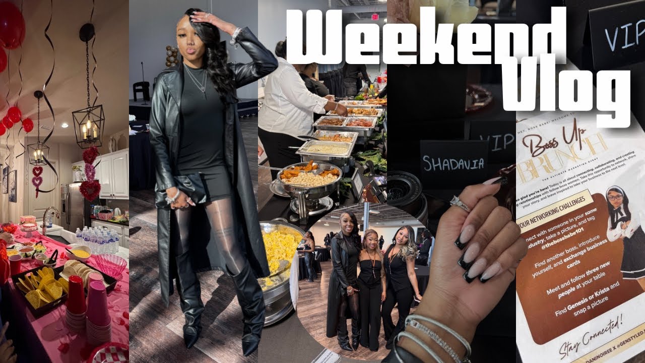 Weekend VLOG | Content Creator Networking Event 🖤, VIP Pajama Night 💤🎀, Boss Up Brunch!