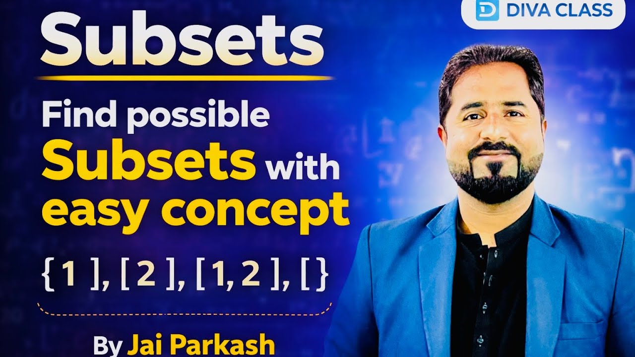 Subset | Possible Subsets | Formula with Examples | Jai Parkash | Maths in Sindhi 