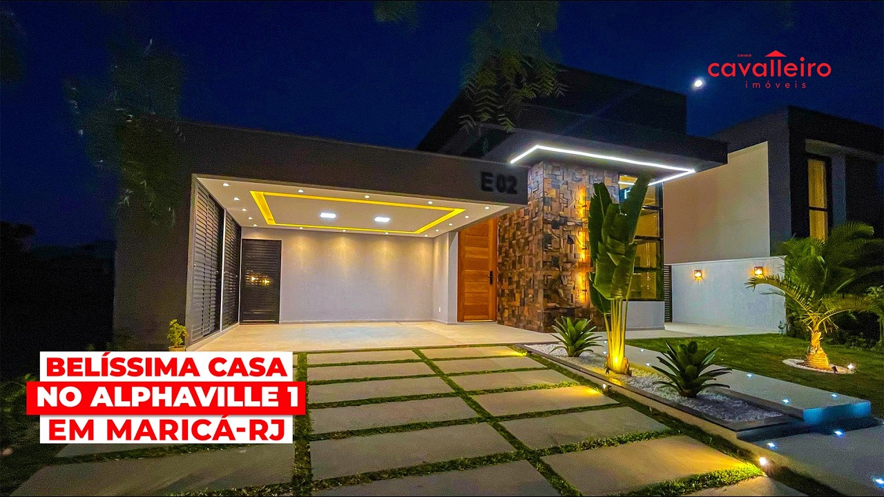 ✨ R$1.300.000 – BELÍSSIMA CASA NO ALPHAVILLE MARICÁ COM PISCINA, ÁREA GOURMET E 3 QUARTOS (2 SUÍTES)