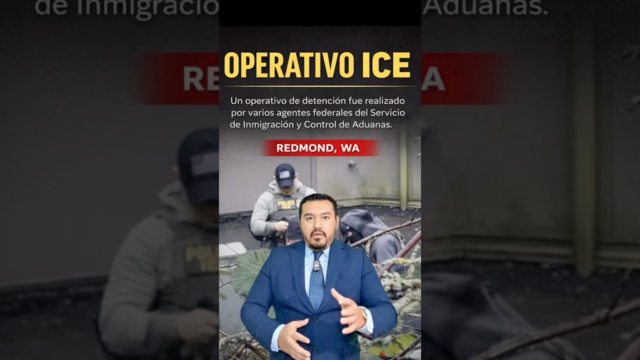 Operativo de ICE en Redmond, Washington. 