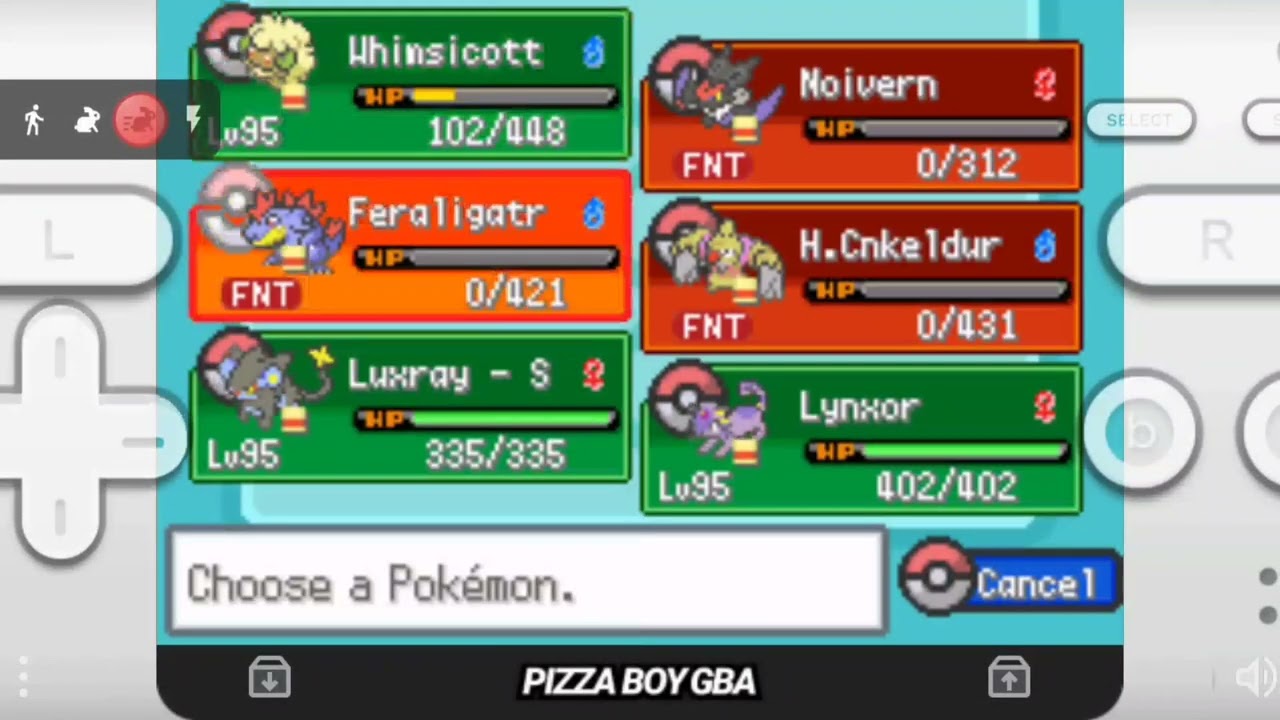 Pokemon Supreme Fire - Mewtwo Revenge, Elite 4 and Champion Battle. No legendaries.