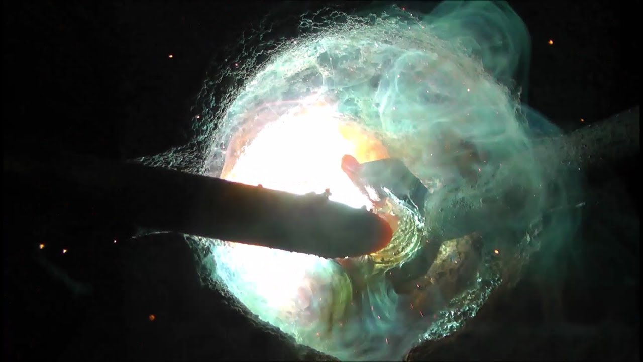 Inside small Arc Furnace