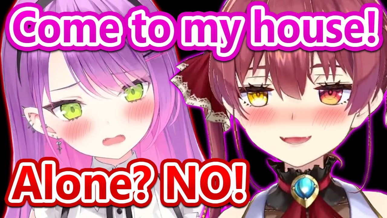 Towa-sama Is Scared To Visit Marine's House All Alone...