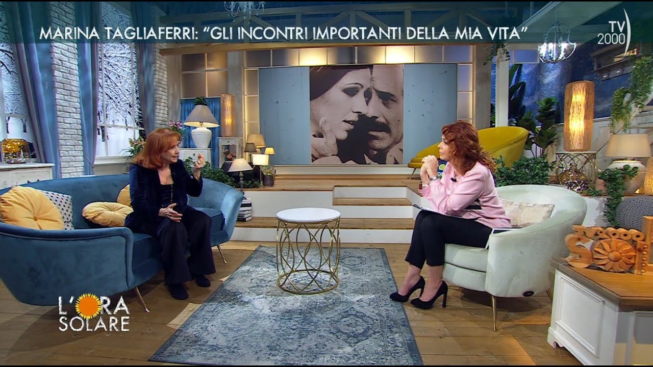 L'Ora Solare (TV2000) 23 febbraio 2024 - Marina Tagliaferri, Fiorella Tagliaferri e Giampaolo Bonini