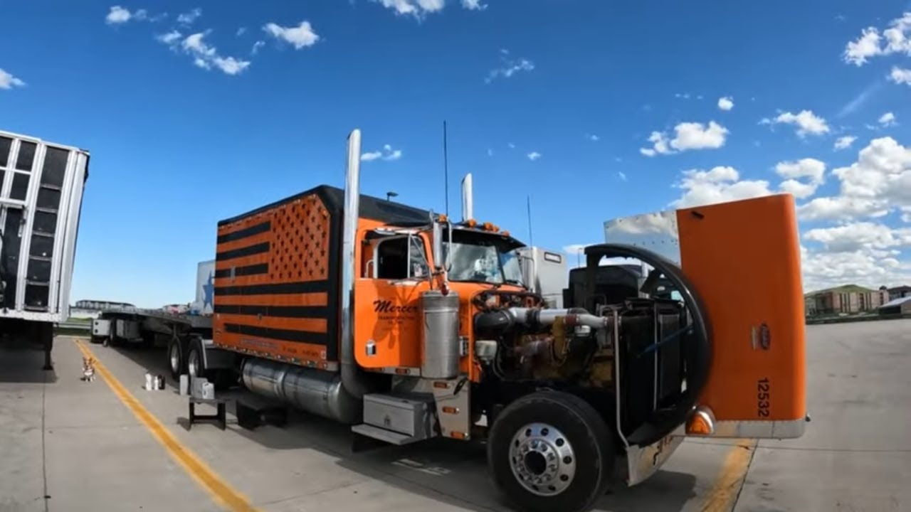 #733 Oil Change for the Generator The Life of an Owner Operator Flatbed Truck Driver