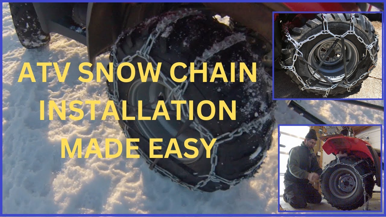 ATV SNOW CHAIN INSTALLATION MADE EASY