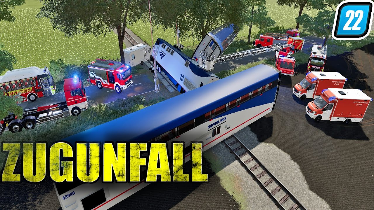 LS22 - Zugunfall in Kandelin Einsatz für den Katastrophenschutz