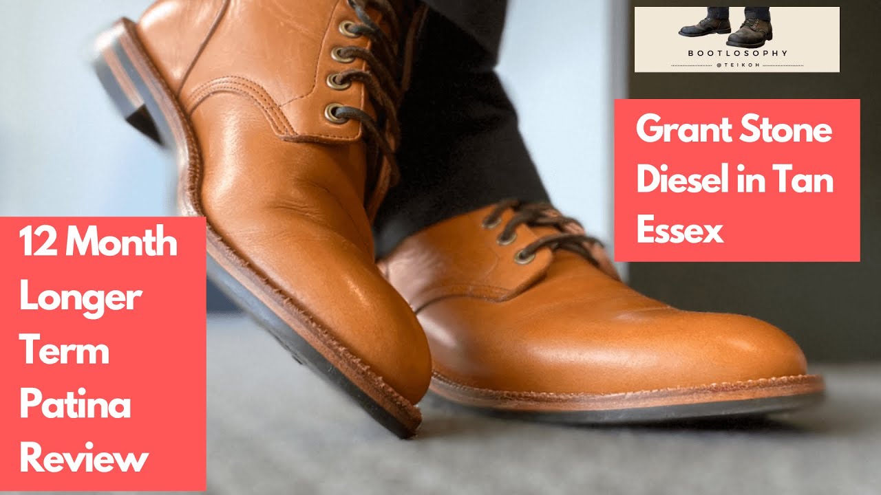 Grant Stone Diesel Tan Essex Long Term Patina Progress &mdash; и сравнение с Saddle Tan Diesel