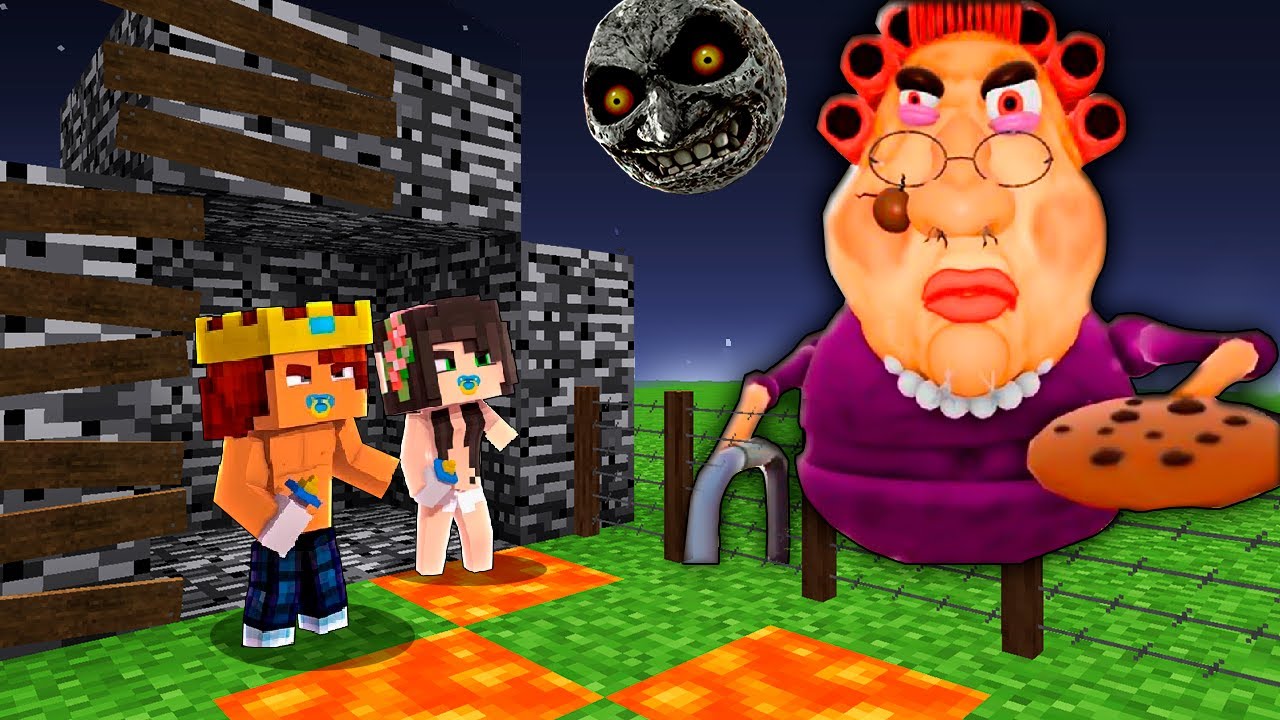 BASE BEBÊ 100% SEGURA CONTRA A VOVÓ MALVADA NO MINECRAFT