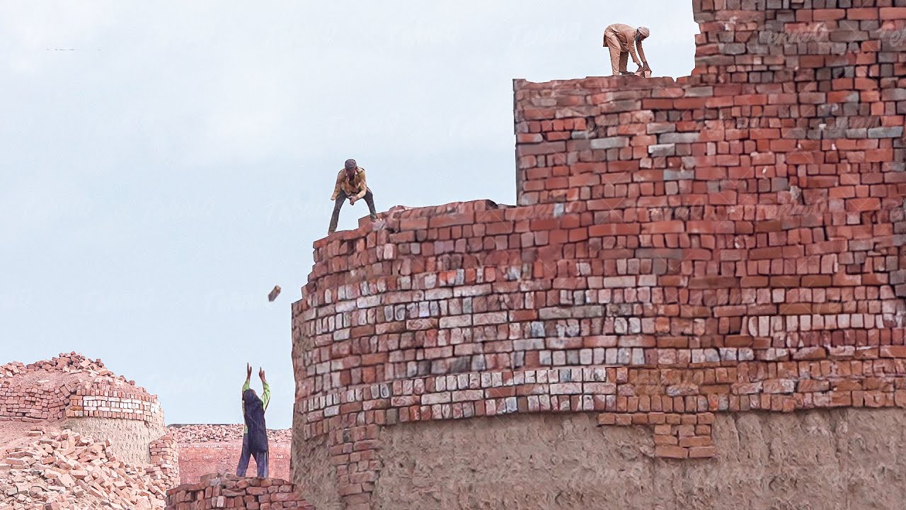 Primitive Technique They Use to Make Millions of Clay Bricks