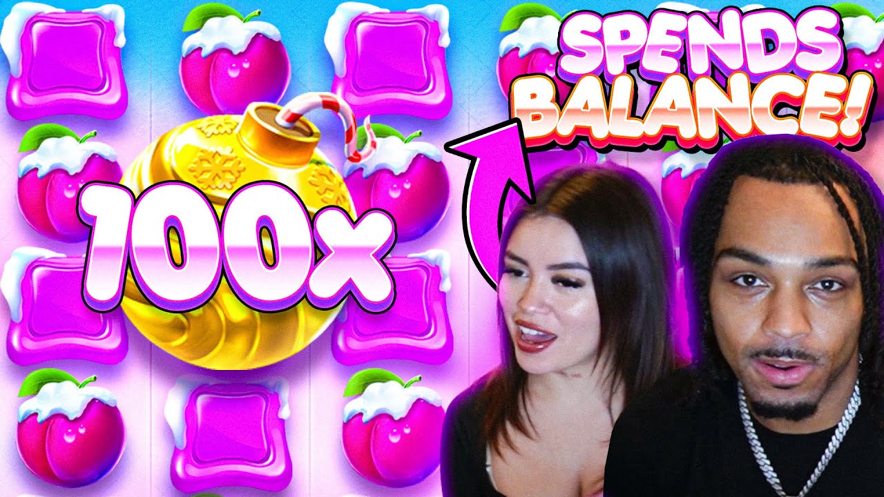Я разрешил девушке купить бонусы на рождественском празднике Sweet Bonanza...