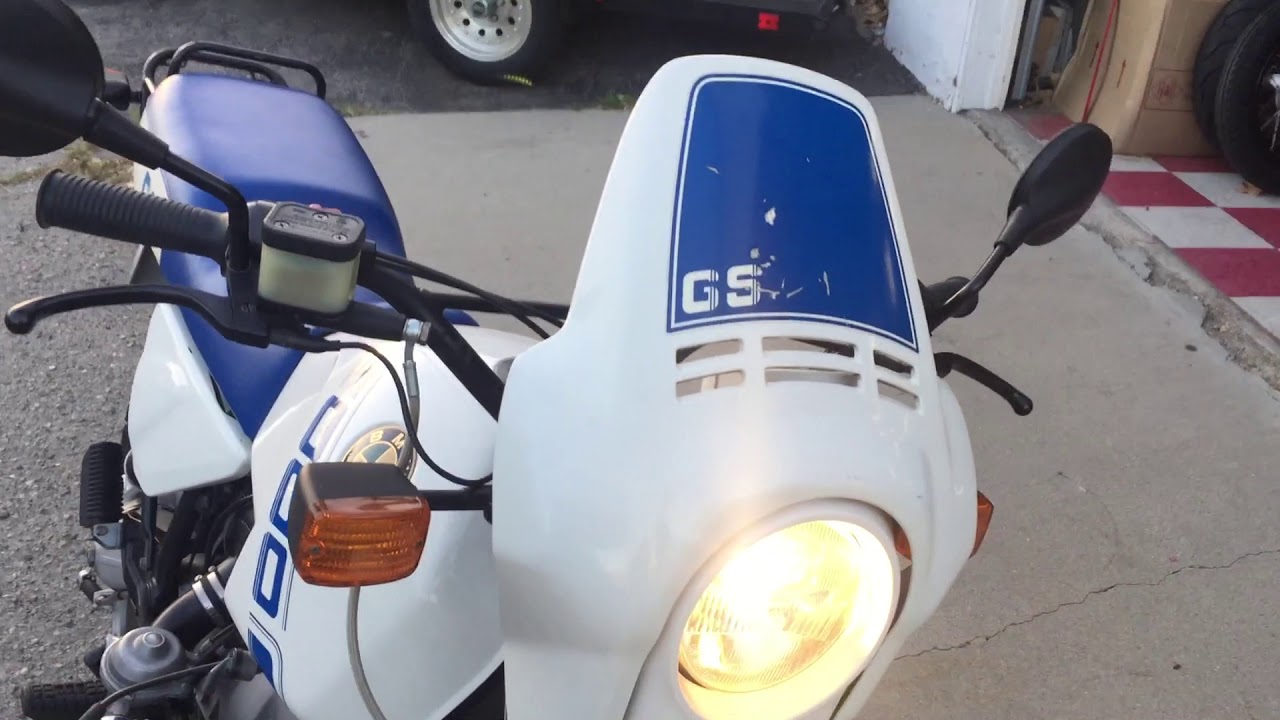1988 BMW R100GS cold start