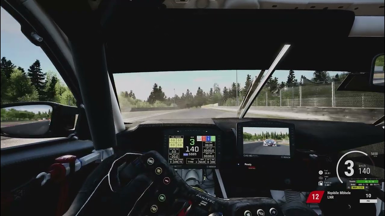 Incident of Zolder between car 8 and 10