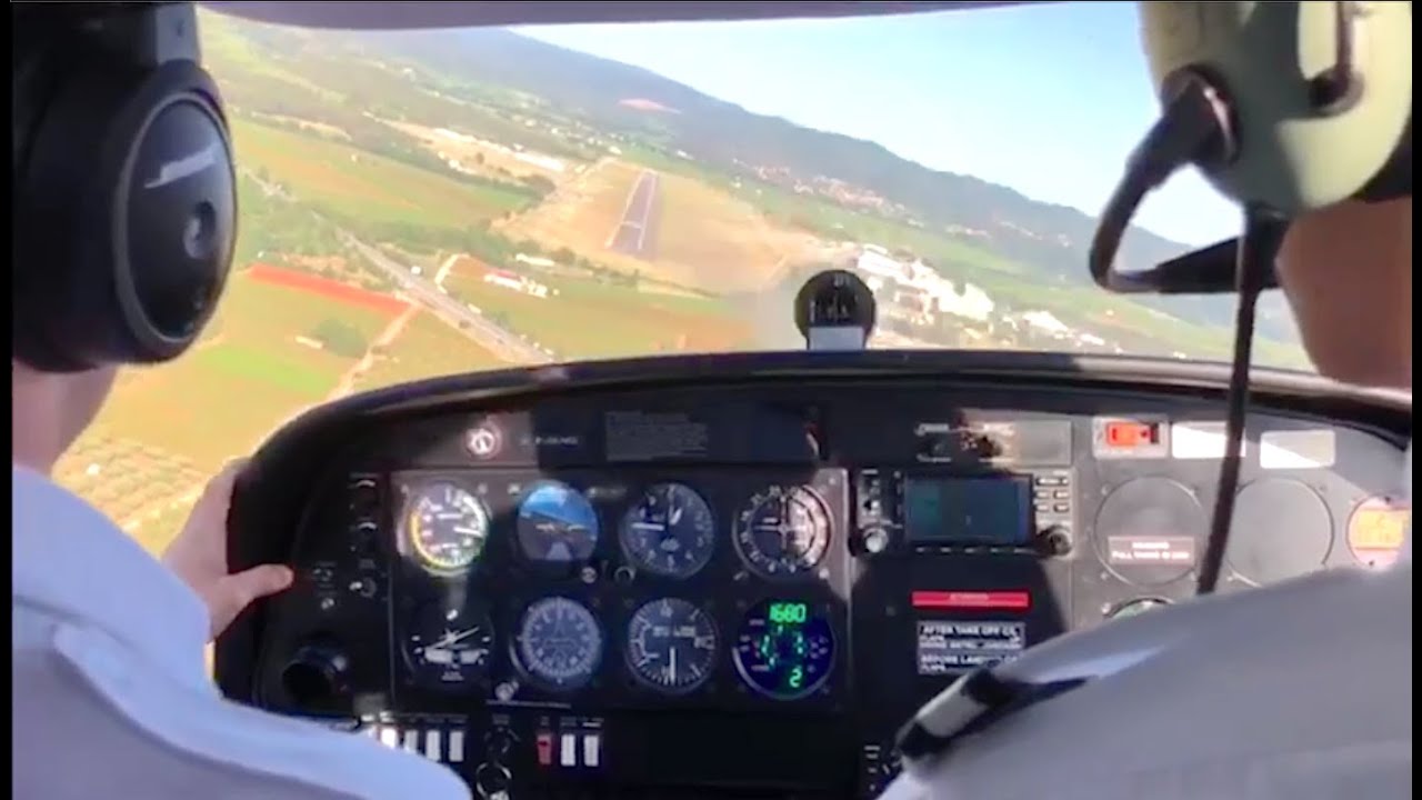 VFR en DA40 Cannes Aviation Academy.