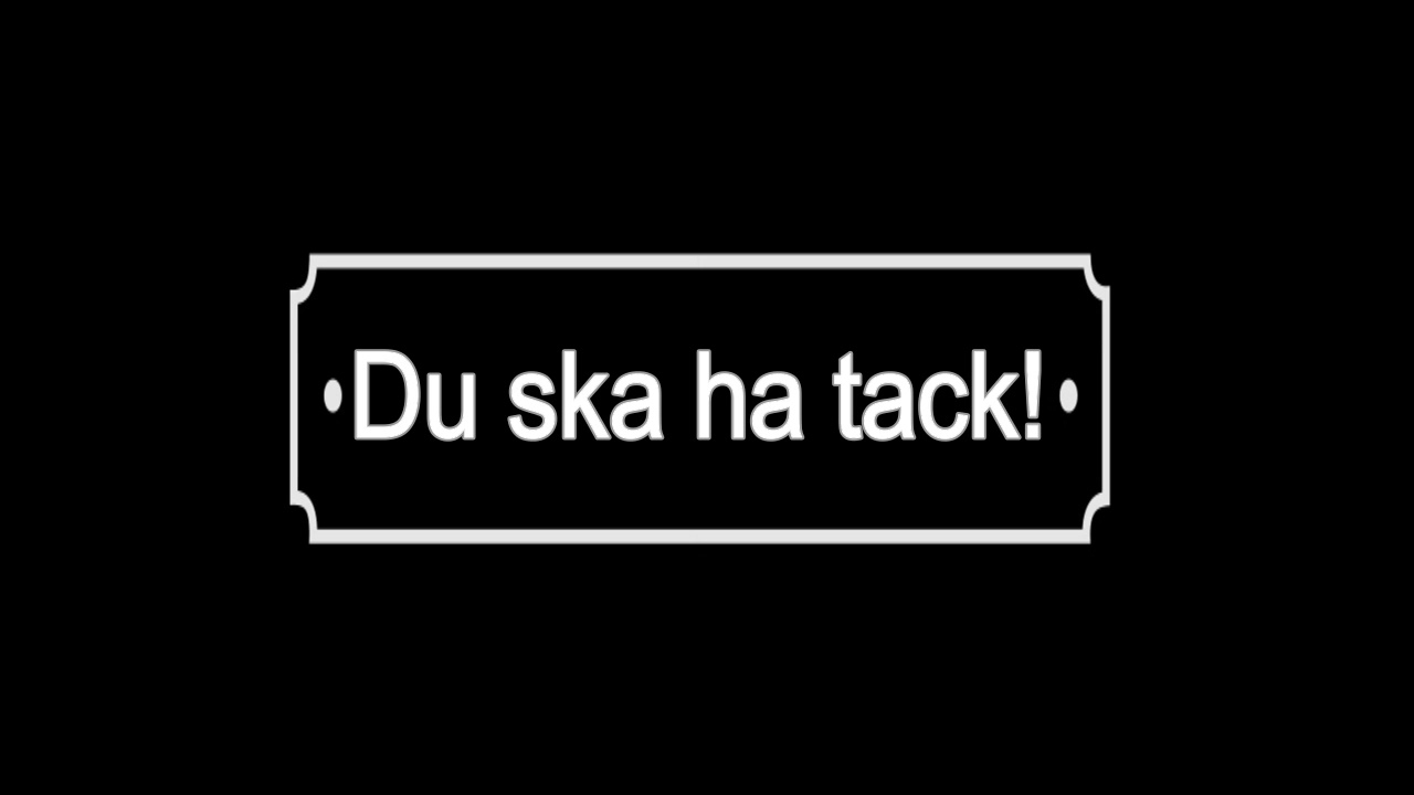 Du ska ha tack - Thomas Gustafsson