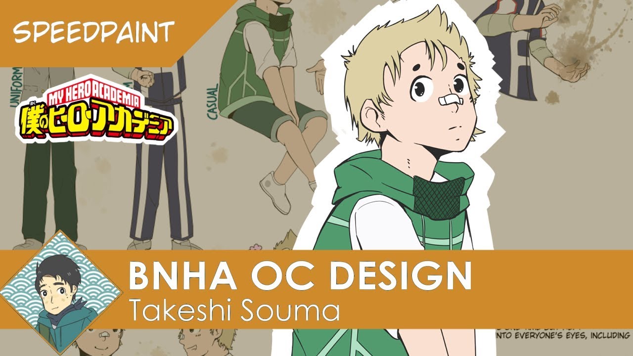 【SPEEDPAINT】  BNHA OC Design: Takeshi Souma
