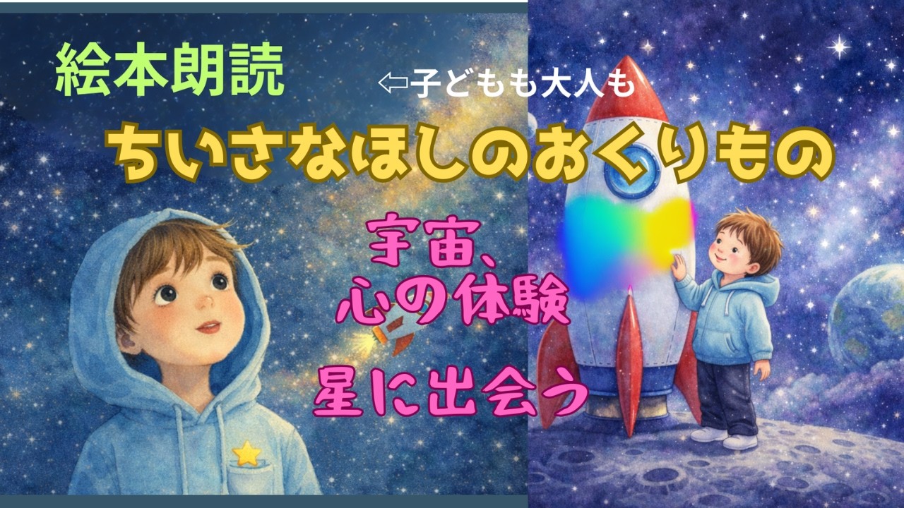 ＃絵本朗読【ちいさなほしのおくりもの〜A Stars's Little Gift〜】心の中の宇宙のお話。ちいさな光の絵本。宇宙がだいすきな男の子の冒険ファンタジー。創作絵本。