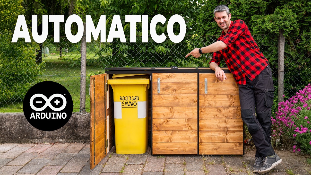 HO AUTOMATIZZATO I BIDONI DELLA RACCOLTA DIFFERENZIATA