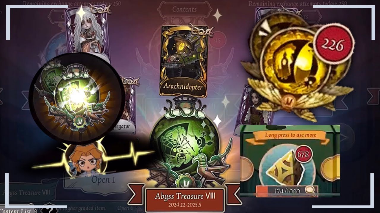 Season 35 dice rolls and 200+ essence opening [IdentityV]