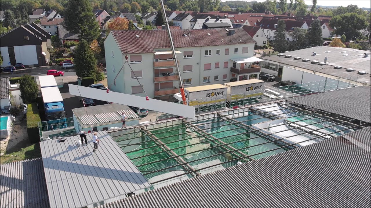 Dachdecker Hallensanierung Sandwich-Elemente Dachelemente