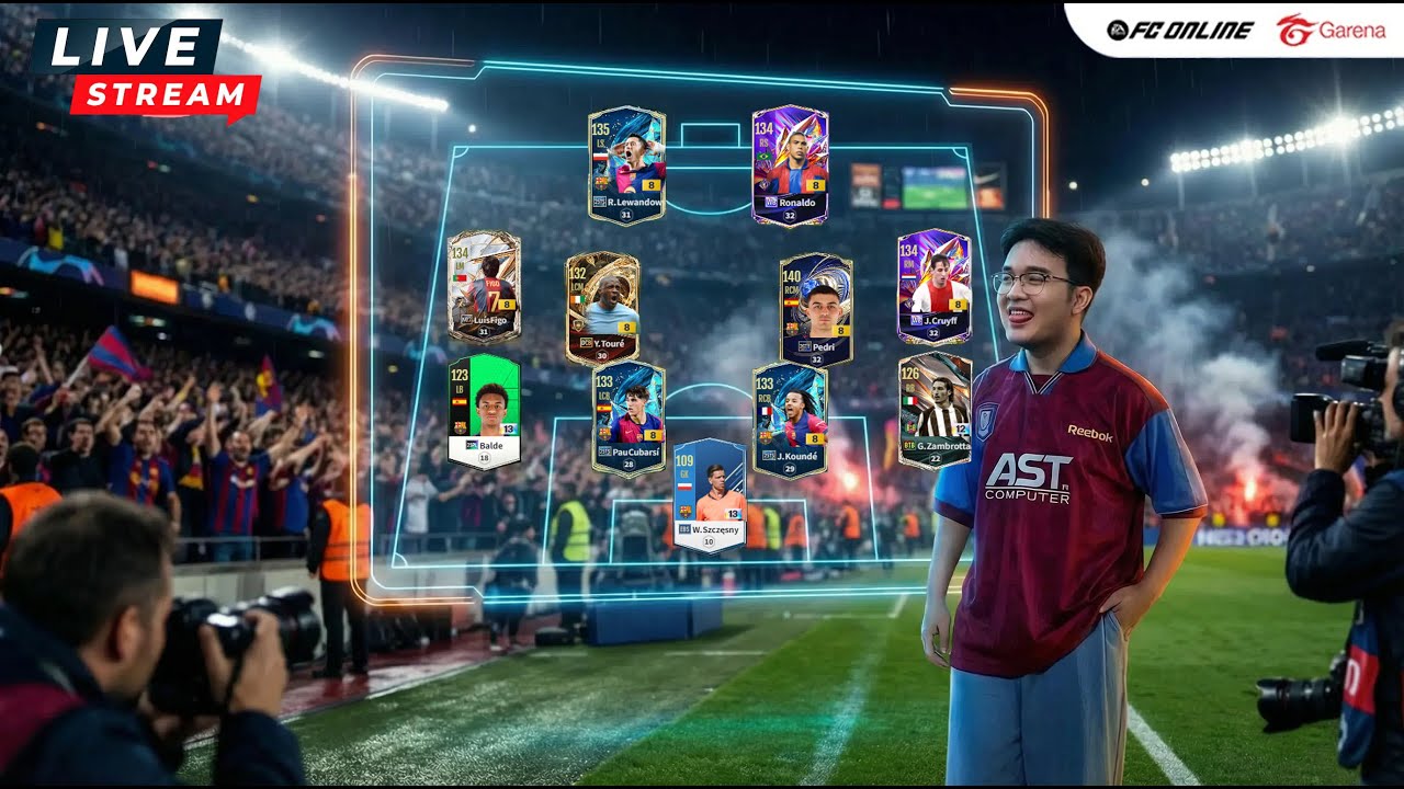 [LIVE🛑] หวัดดียามเย็น l FCONLINE l รับ PC 20  , เล่นให้ดู 3 เกมส์ 100