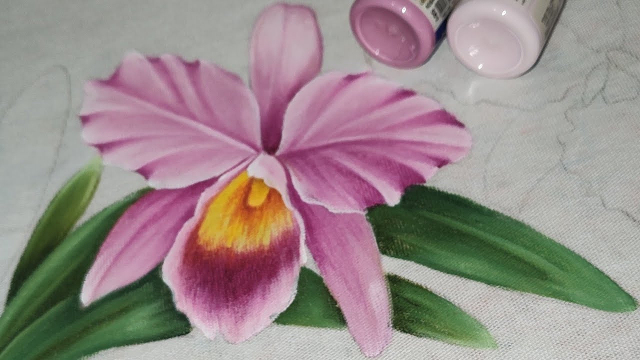 live Vamos pintar orquídea