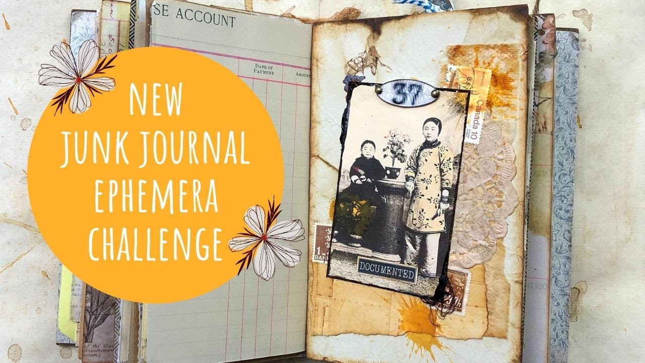 New Junk Journal Ephemera Challenge - Collaboration with Maud