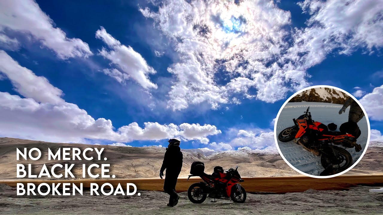 I CRIED On This Road! ❄️ Hanle to Tso Kar via Puga Valley | The Hardest Day of The Ride @1N6RIDES