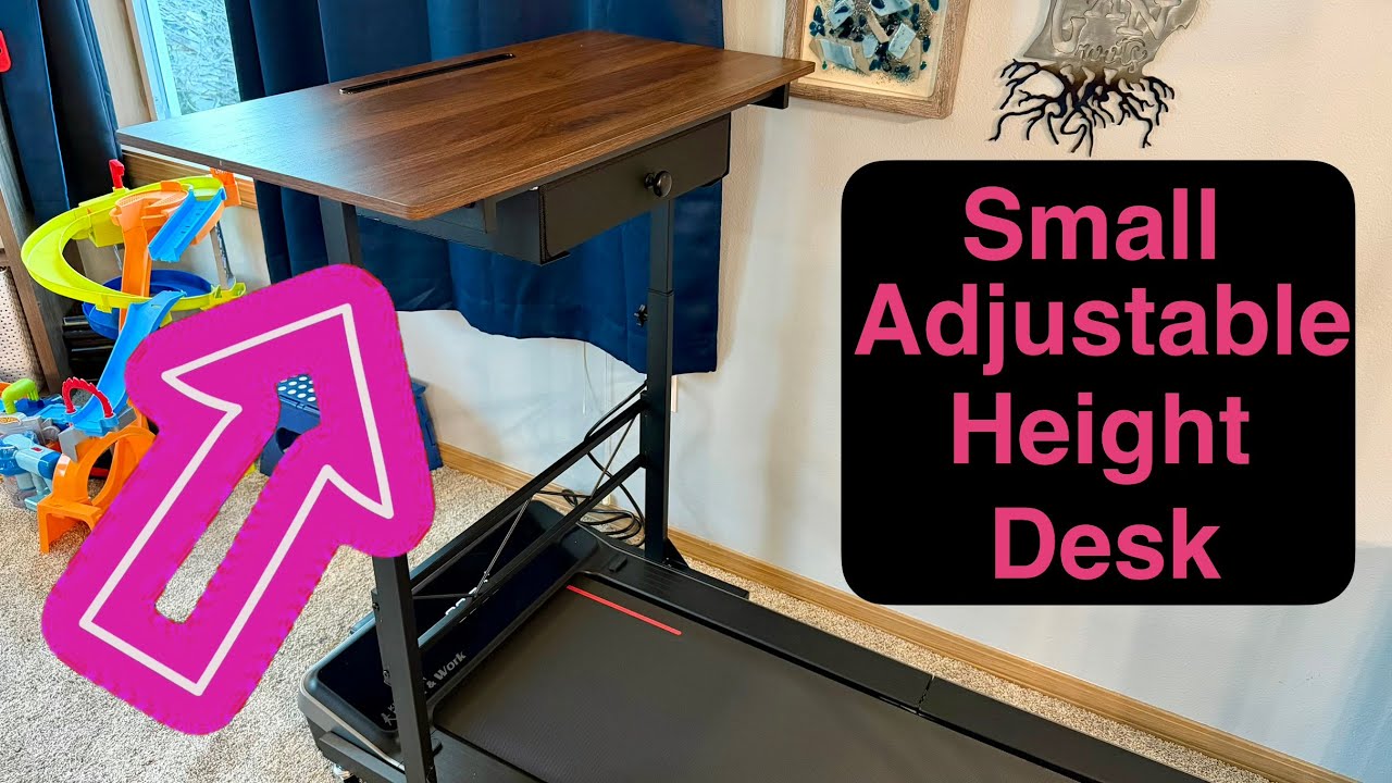 The Perfect Standing Desk for My Walking Pad | Small Adjustable Height | Wheeled