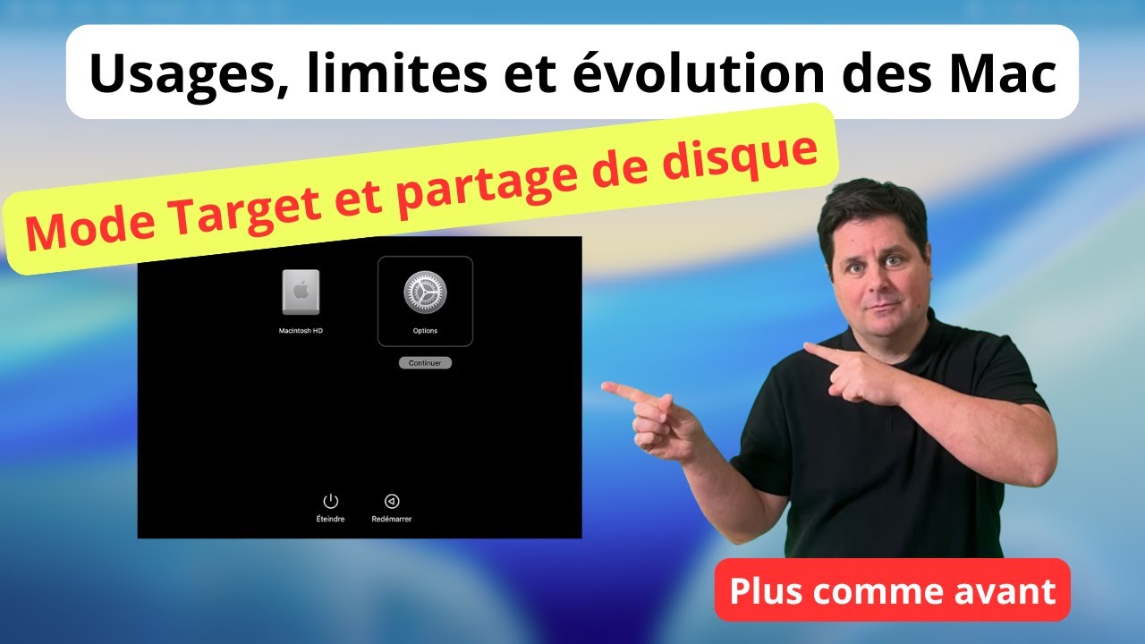 Mode Target et partage de disque : usages, limites et évolution des Mac