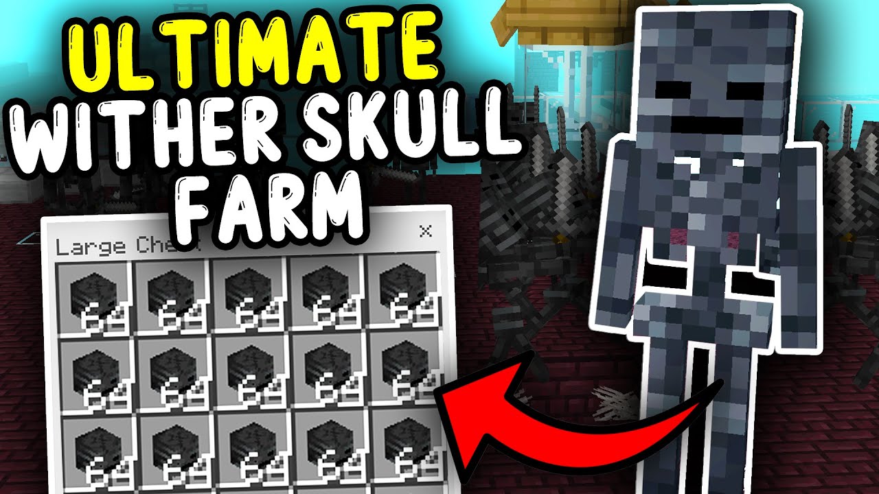 BEST WITHER SKULL FARM Minecraft Bedrock 1.21+ (128+/H)
