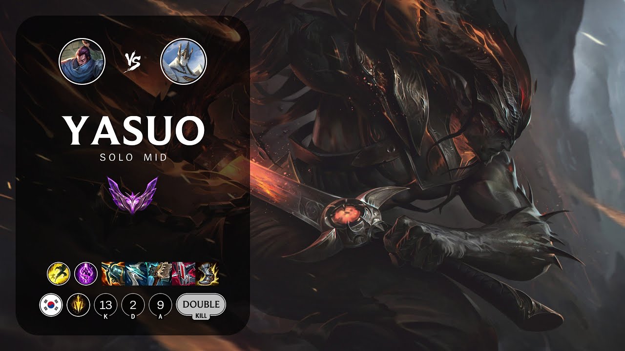Yasuo Mid vs Galio - KR Master Patch 13.18