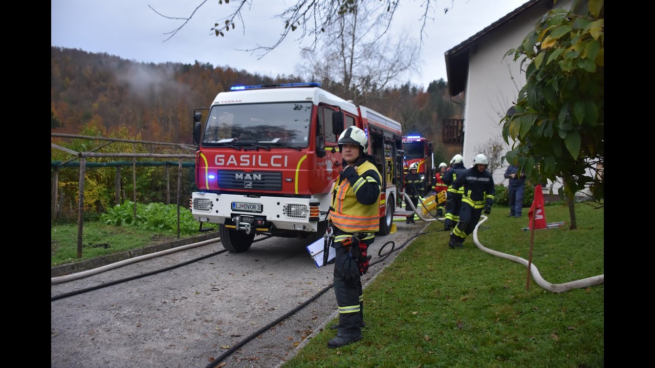 37 gasilcev PGD Dvor uspešno izvedlo kompleksno vajo ob pregledu društva, 26.10.2025