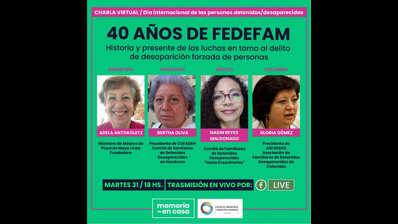 #CharlaVirtual 40 a&ntilde;os de FEDEFAM