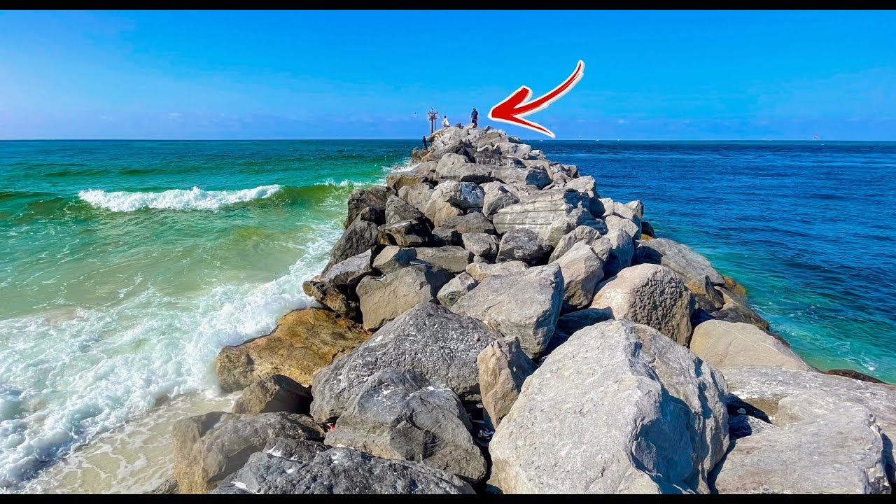 Fishing The LONGEST JETTY In The Florida Panhandle!