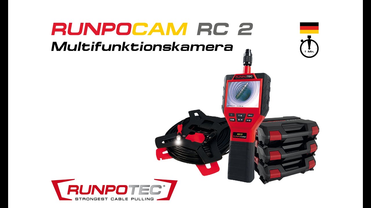 RUNPOTEC RunpoCam RC2 Multifunktionskamera - 1 Minuten Version