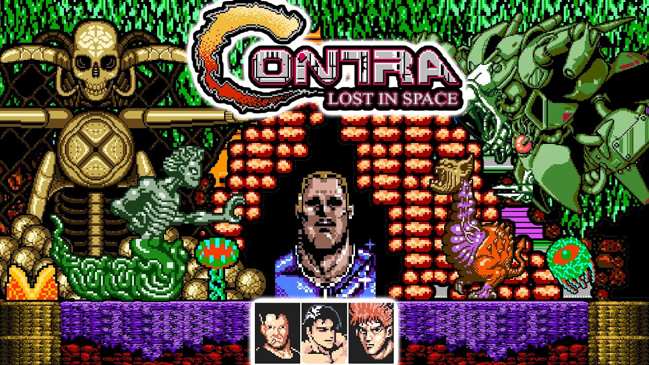 CONTRA: LOST IN SPACE V0.2 (PC,FANGAME) LONGPLAY [LEVELS 4 & 5]