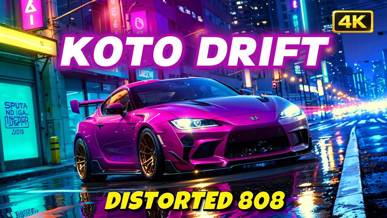 4K Japanese Drift Phonk | Koto Night Drive & Distorted 808