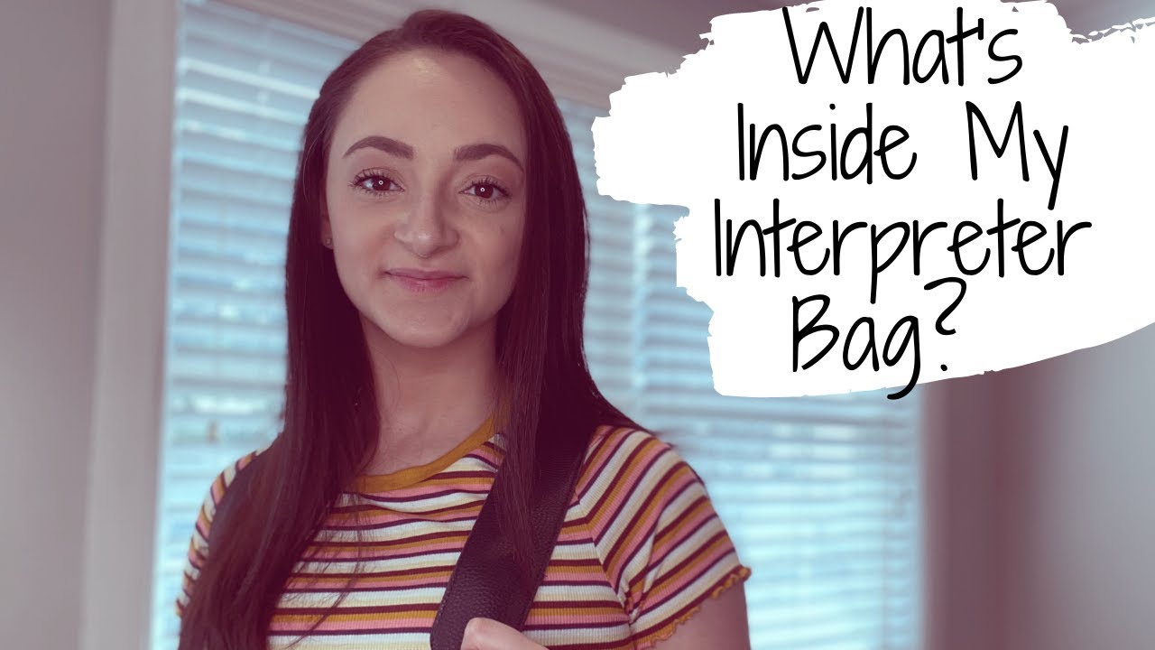 What's Inside My Interpreter Bag? | ASL Interpreter