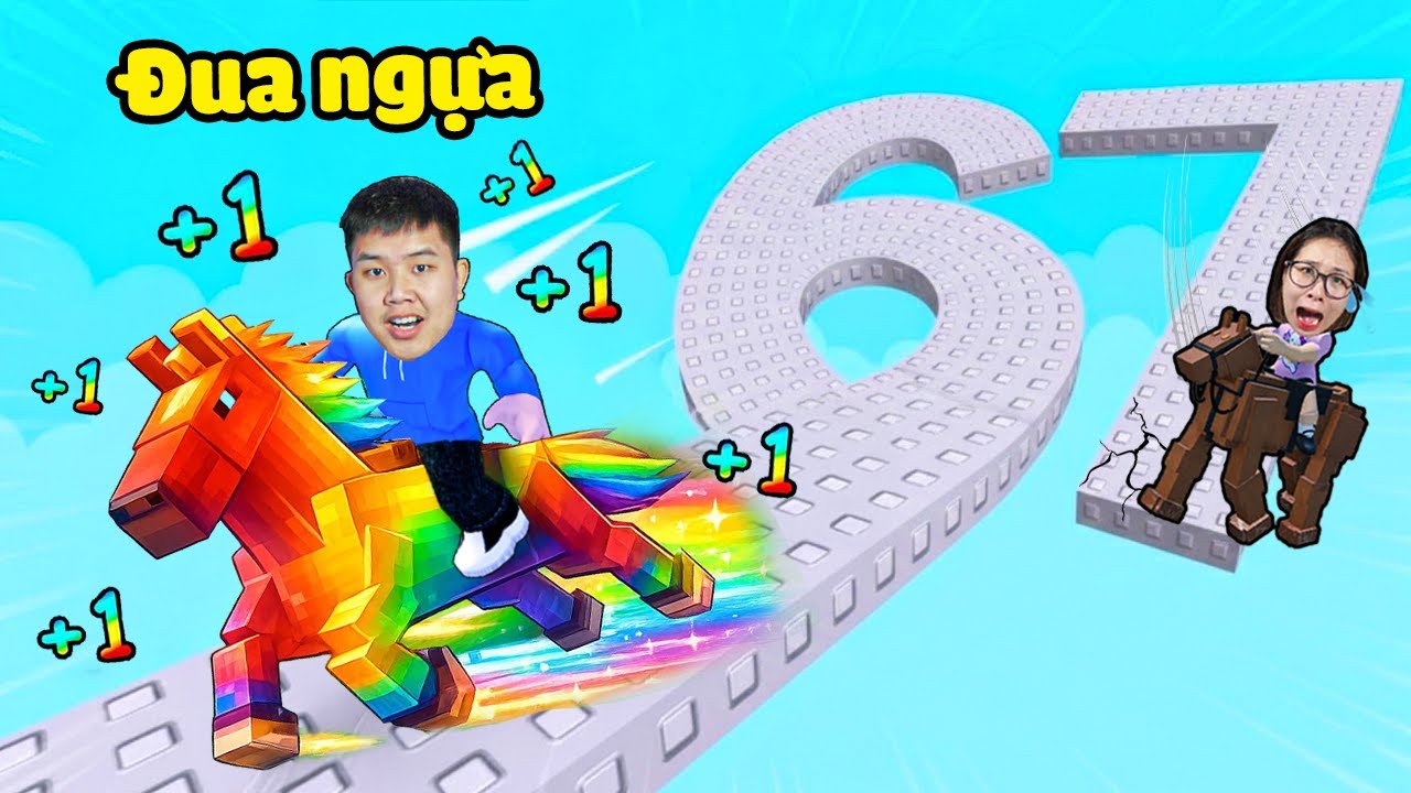 Mỗi giây +1 tốc độ để đua ngựa xem ai chạy xa nhanh nhất ! bqThanh Mua Ngựa Vip Thắng Ốc