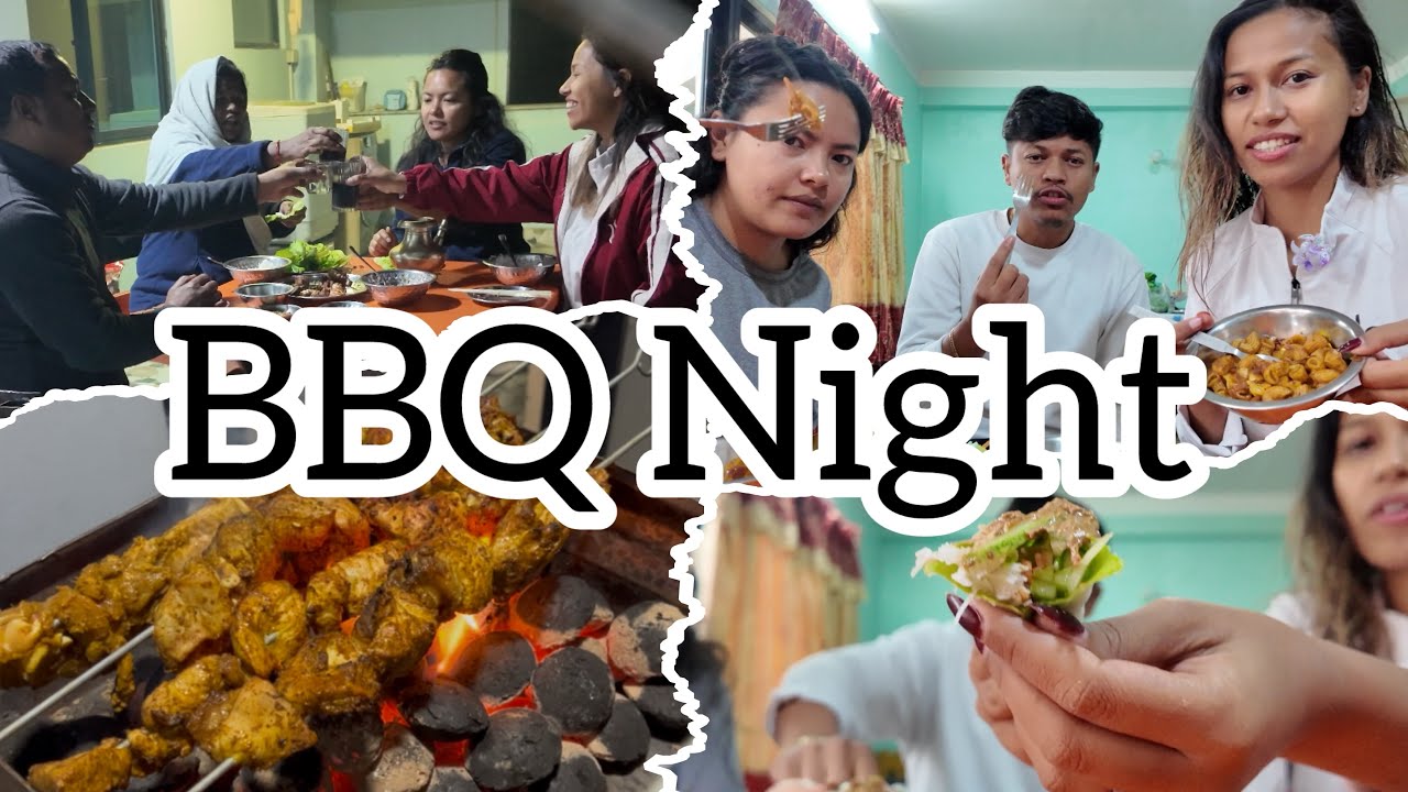BBQ NIGHT with fam! ❤️ | 🍗Chicken BBQ smoky flavor |