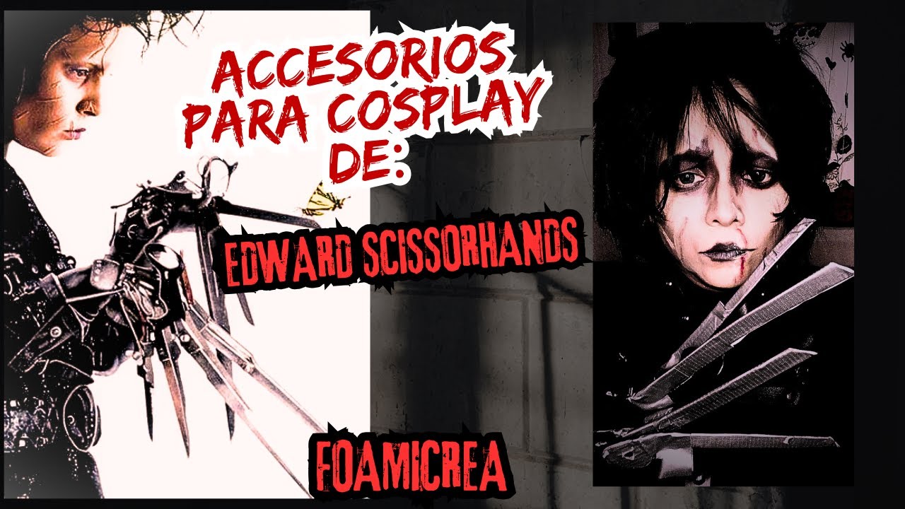 COMO HACER ACCESORIOS (TIJERAS) PARA COSPLAY DE EDWARD SCISSORHANDS - COSPLAY - MANOS DE TIJERAS