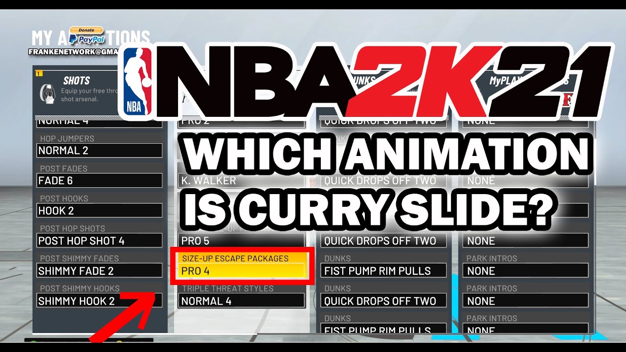 HOW TO CURRY SLIDE/WHICH ANIMATION TO EQUIP IN NBA 2K21