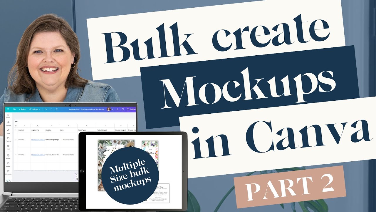 Bulk create from Canva Sheets adding multiple sizes in one mockup