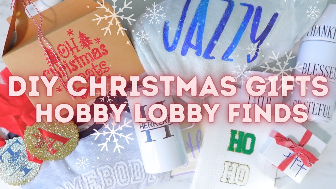 DIY Gifts for Christmas! Hobby Lobby Finds + Projects you will want to recreate! Cricut Made Gifts